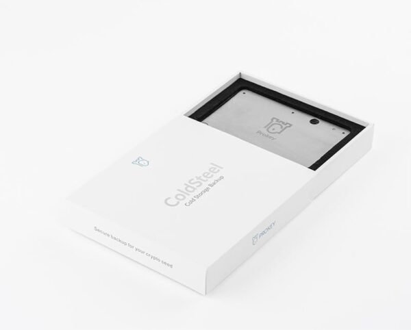 ColdSteel | Steel Crypto Seed Phrase Storage for up to 24 Words, Bitcoin and Other Cryptocurrency Wallet - Compatible With Ledger, Trezor and Metamask, Easy and Safe Metal Crypto Seed Backup - Image 3