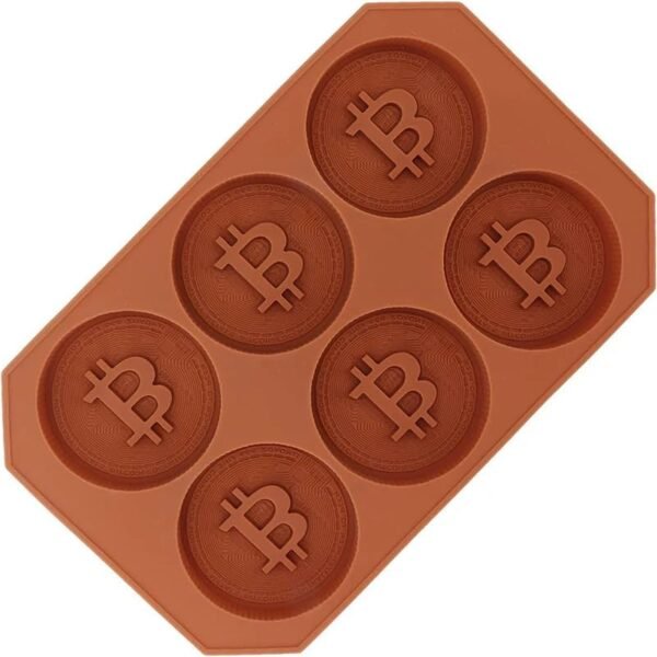 New 2024 1 Pcs DIY Cake Mold, Cake Mould DIY Bitcoin Virtual Coin Silicone Chocolate Baking Cake Mold For Making Cake Ice Cubes Chocolate Tray Mold Decoration Kitchen Accessories Creative Gift - Image 4