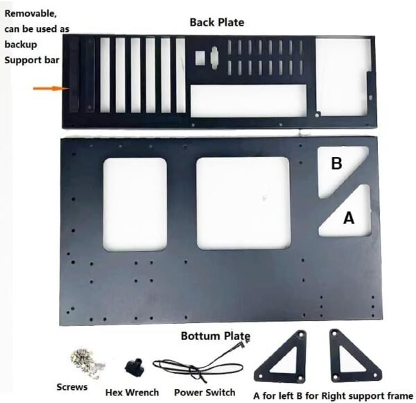 PC Industrial ATX Open Chassis Case Rack as Motherboard Shelf Bitcoin Miner Crypto Mining Rig - Image 4