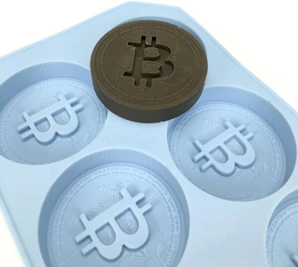 New 2024 1 Pcs DIY Cake Mold, Cake Mould DIY Bitcoin Virtual Coin Silicone Chocolate Baking Cake Mold For Making Cake Ice Cubes Chocolate Tray Mold Decoration Kitchen Accessories Creative Gift - Image 5