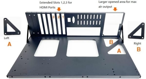 PC Industrial ATX Open Chassis Case Rack as Motherboard Shelf Bitcoin Miner Crypto Mining Rig - Image 3