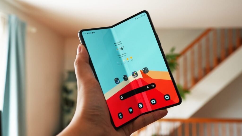 samsung galaxy z fold 5 in hand