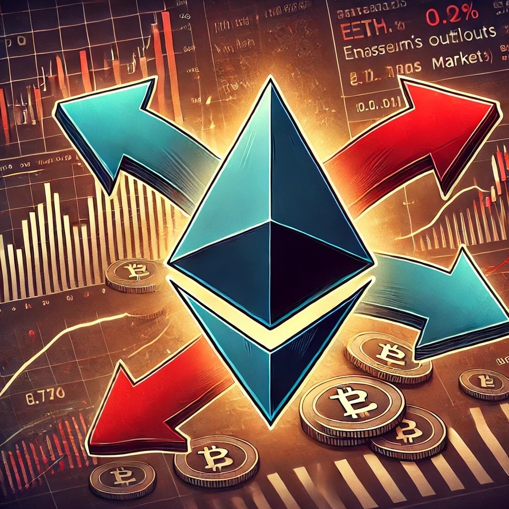 DALL·E 2024 09 09 16.33.14 A digital illustration depicting Ethereums massive outflows from derivati