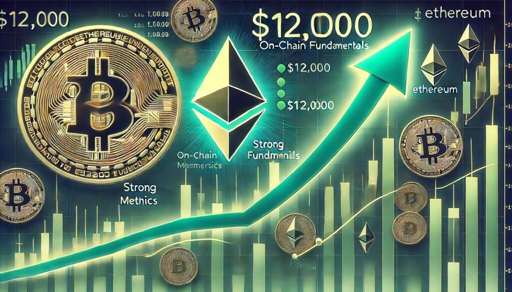 DALL·E 2025 05 09 22.55.58 A financial themed image showing Ethereum ETH targeting 12000 based on bu