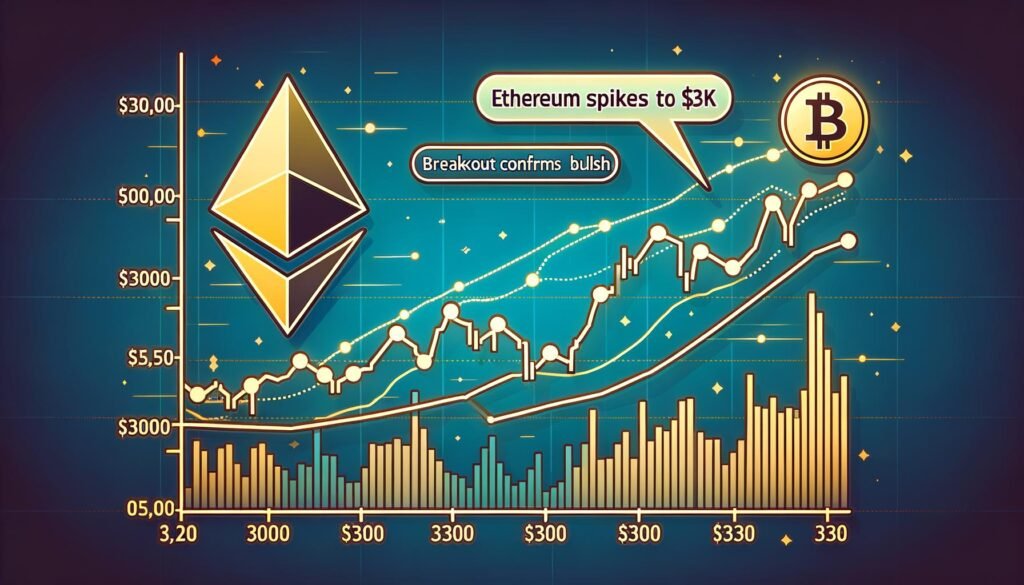 Ethereum Price Spikes To 3K