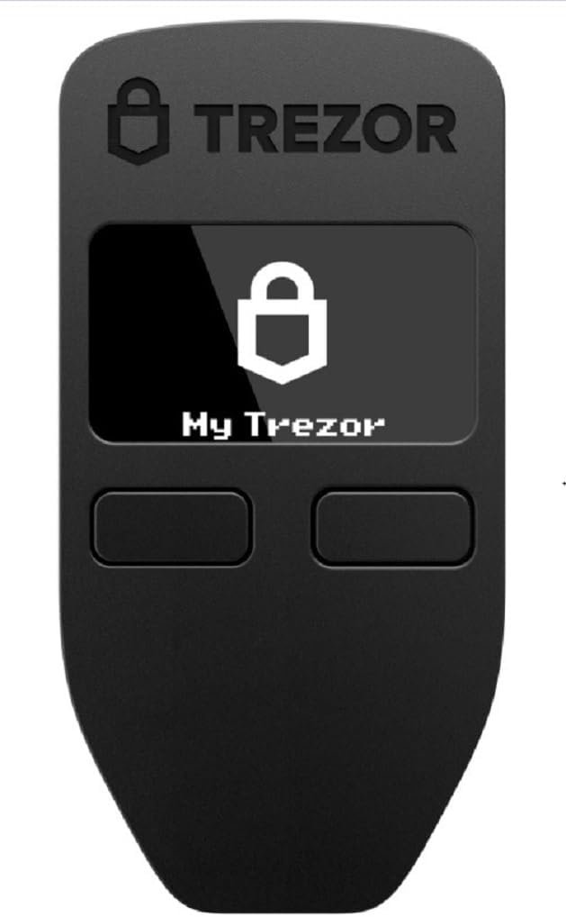 Trezor Model One - The Original Cryptocurrency Hardware Wallet, Bitcoin Security, Store & Manage 1000's of Coins&Tokens, Easy-to-Use Interface, Quick & Simple Setup (Black)