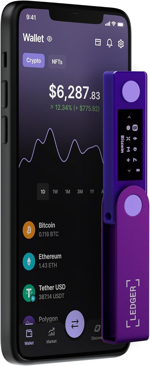 Ledger Nano X (Amethyst Purple) - Secure and Manage Your Crypto & NFTs on-The-go with Our Bluetooth®-Enabled Hardware Wallet - Image 2