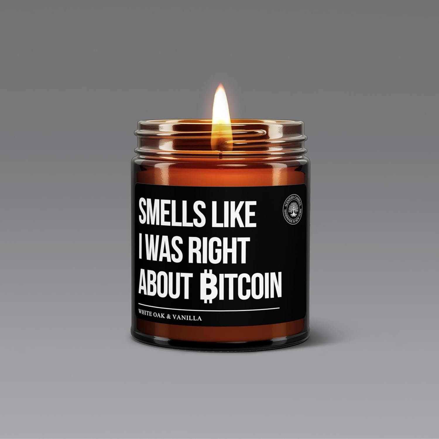 Bitcoin Candle Smells Like I was Right About Bitcoin, 100% Soy Wax Candle, Bitcoin Merch, Crypto Gift Scented Candle, Funny Gift for Trader, Handmade in The USA - Image 5