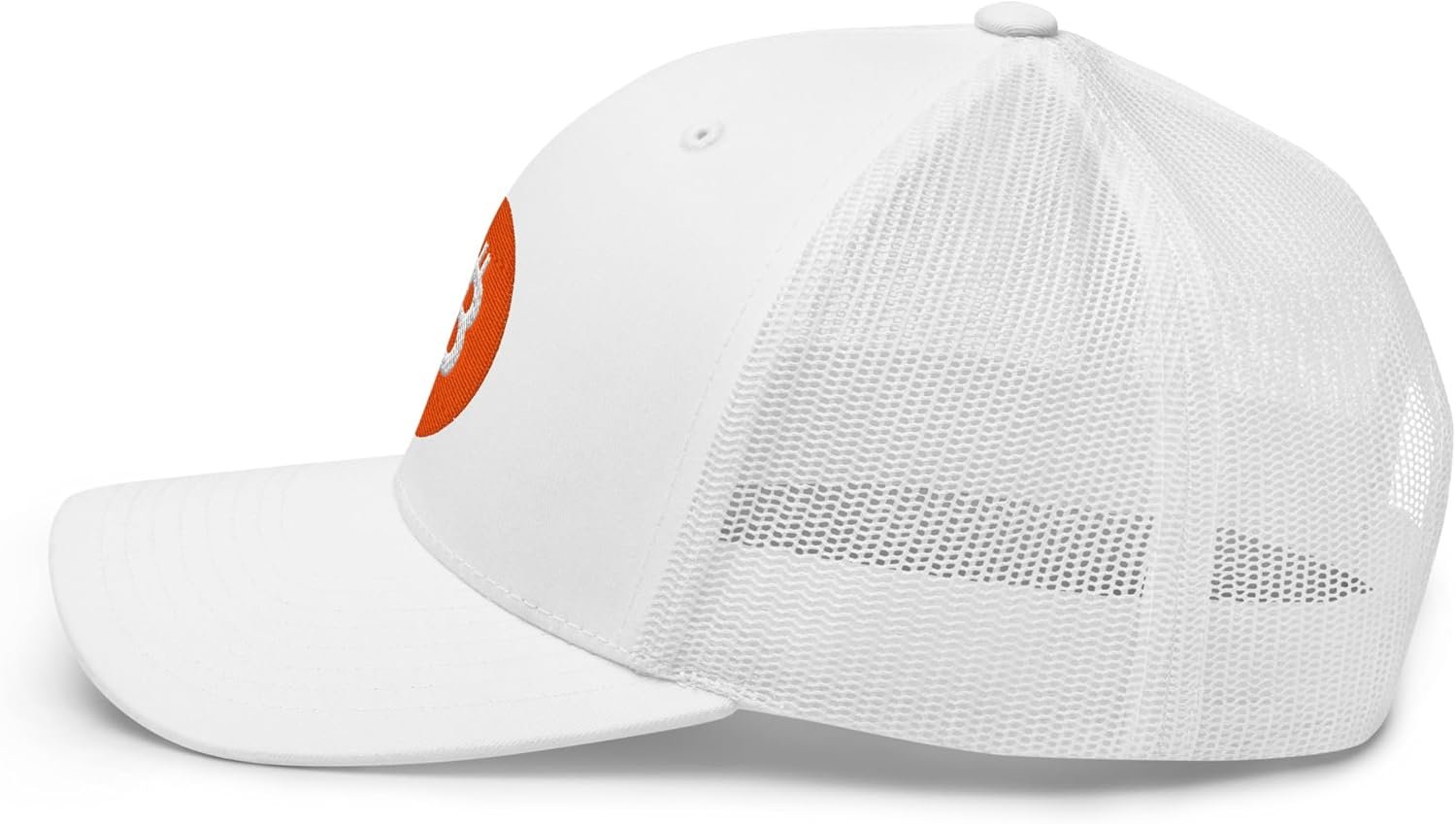 Bitcoin Hat - Crypto - Symbolize Your Allegiance - Trucker Cap - Gifts for him One Size, White, White, One Size - Image 4