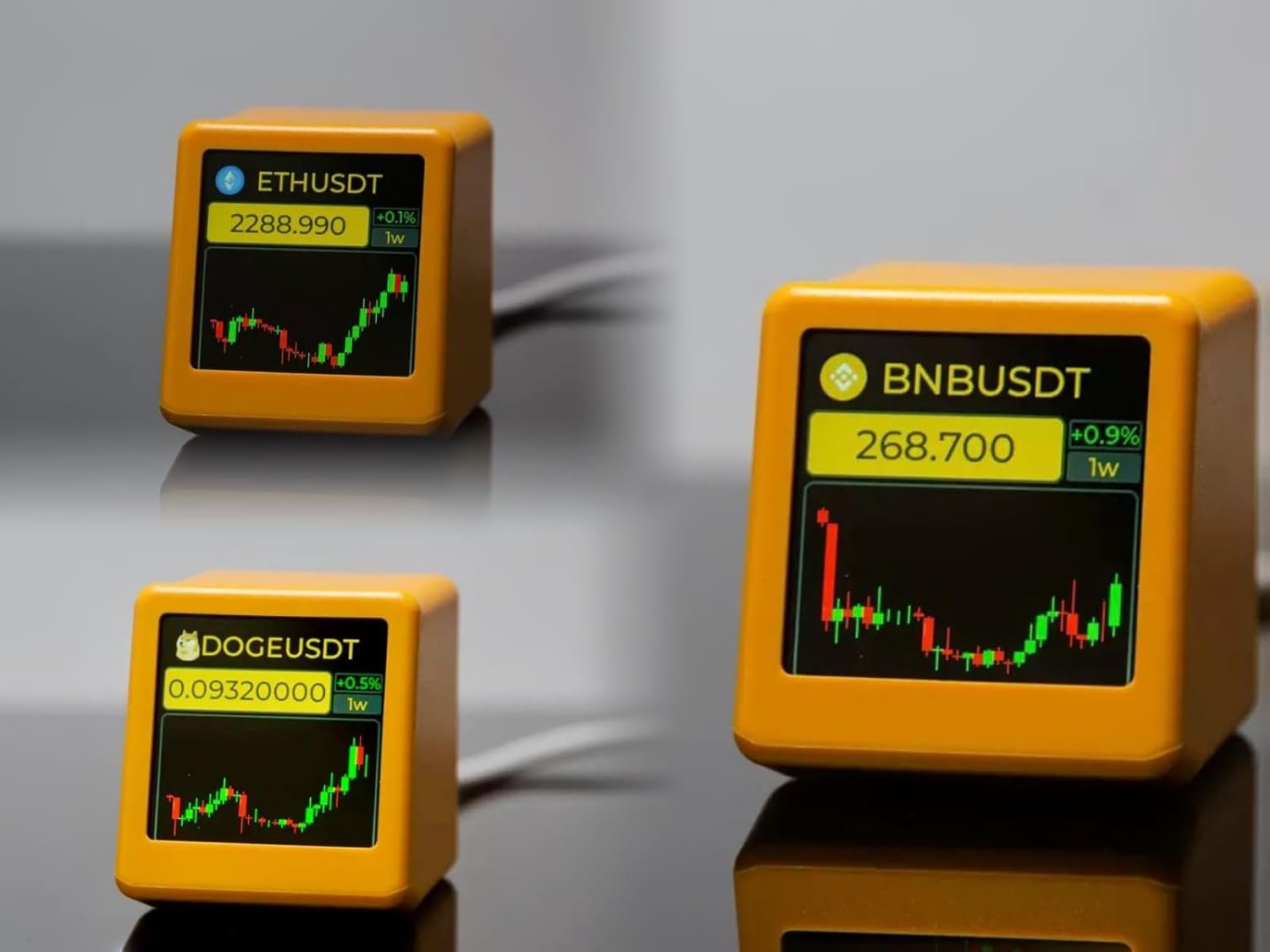 Bitcoin Stock Ticker, Digital Clock with Weather, Temperature, and Humidity Display. A Creative Gift for Husband, Boyfriend, or Women - Image 9