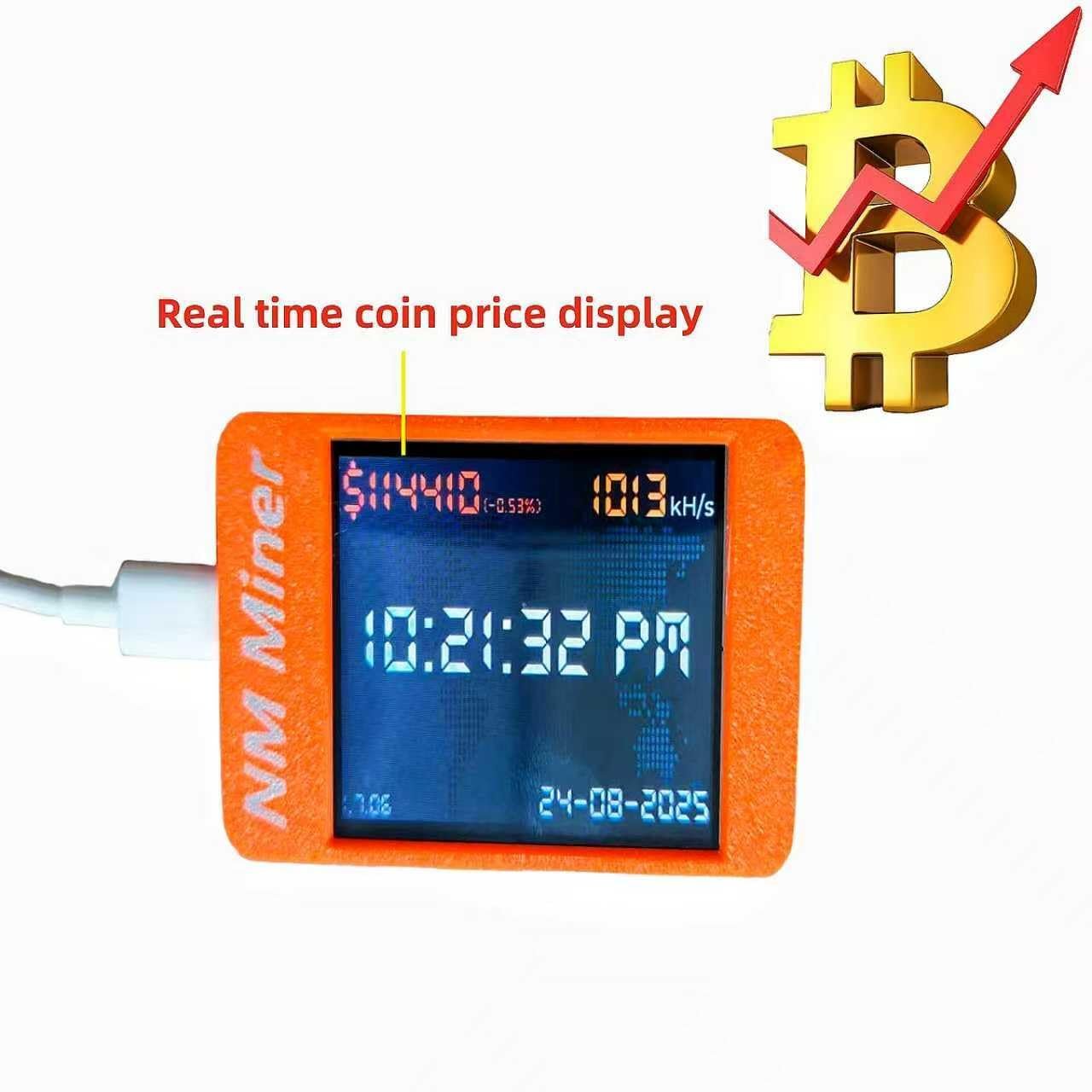 NM Miner Bitcoins Miner Lucky Miner Upgrade 980KH/S 2.8 inch Color Display DIY Solo Miner Crypto Miner Home Use BTC - Image 4