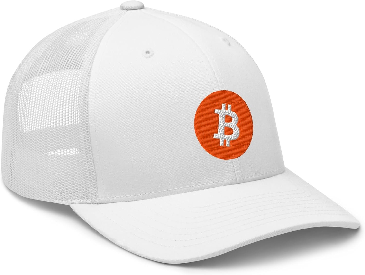 Bitcoin Hat - Crypto - Symbolize Your Allegiance - Trucker Cap - Gifts for him One Size, White, White, One Size