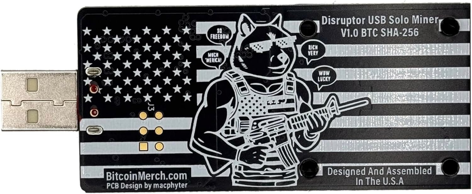 Bitcoin Merch® - Disruptor USB Lottery Miner 4X Combo 1.2TH/s - Image 3
