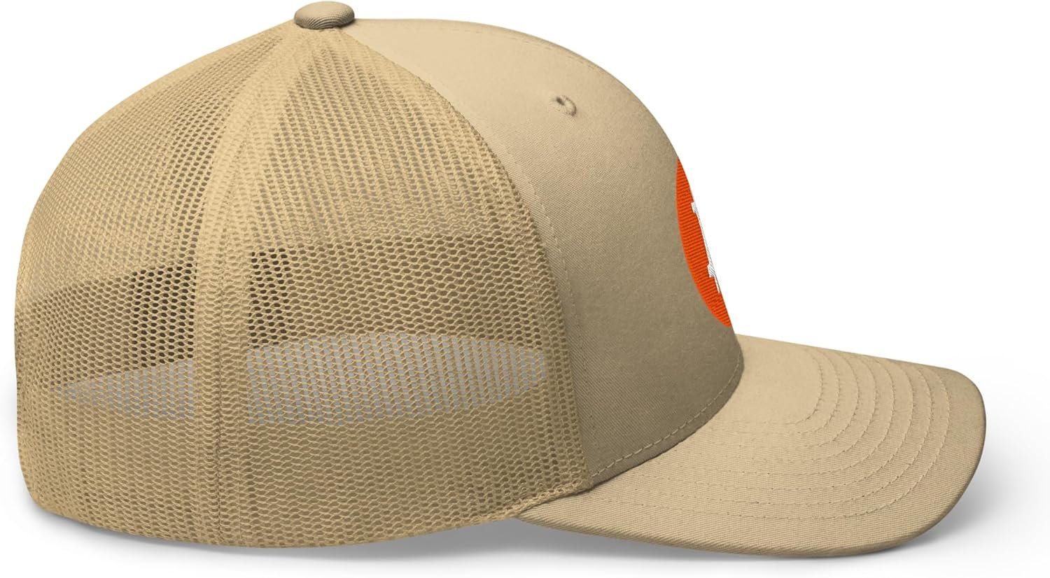 Bitcoin Hat - Crypto - Symbolize Your Allegiance - Trucker Cap - Gifts for him One Size, Khaki, Khaki, One Size - Image 2