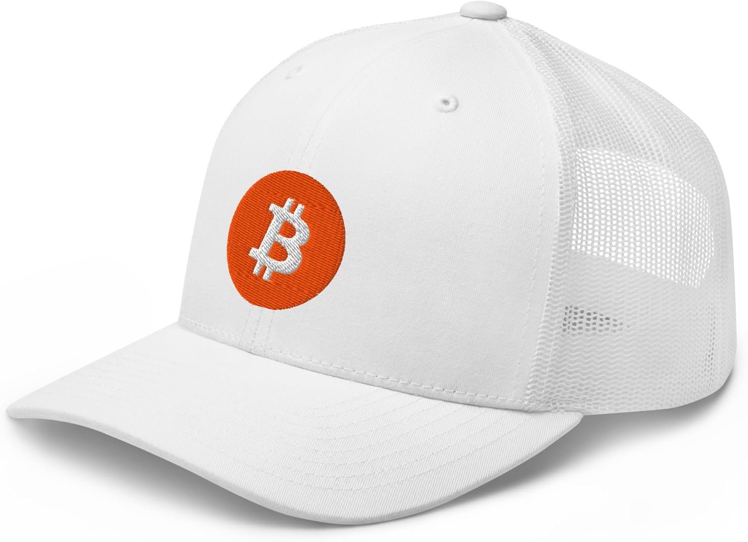 Bitcoin Hat - Crypto - Symbolize Your Allegiance - Trucker Cap - Gifts for him One Size, White, White, One Size - Image 5