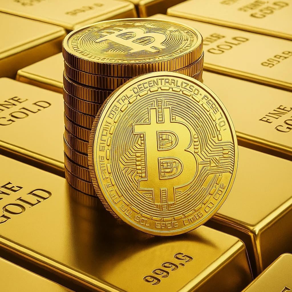 20 PCS Gold Plated Bitcoin Coin - 40mm Diameter, 3mm Thickness, 24K Gold Cryptocurrency Collectible with Clear Protective Case - Ideal for Blockchain Enthusiasts, Home Decor, and Office Gifts (Gold) - Image 7