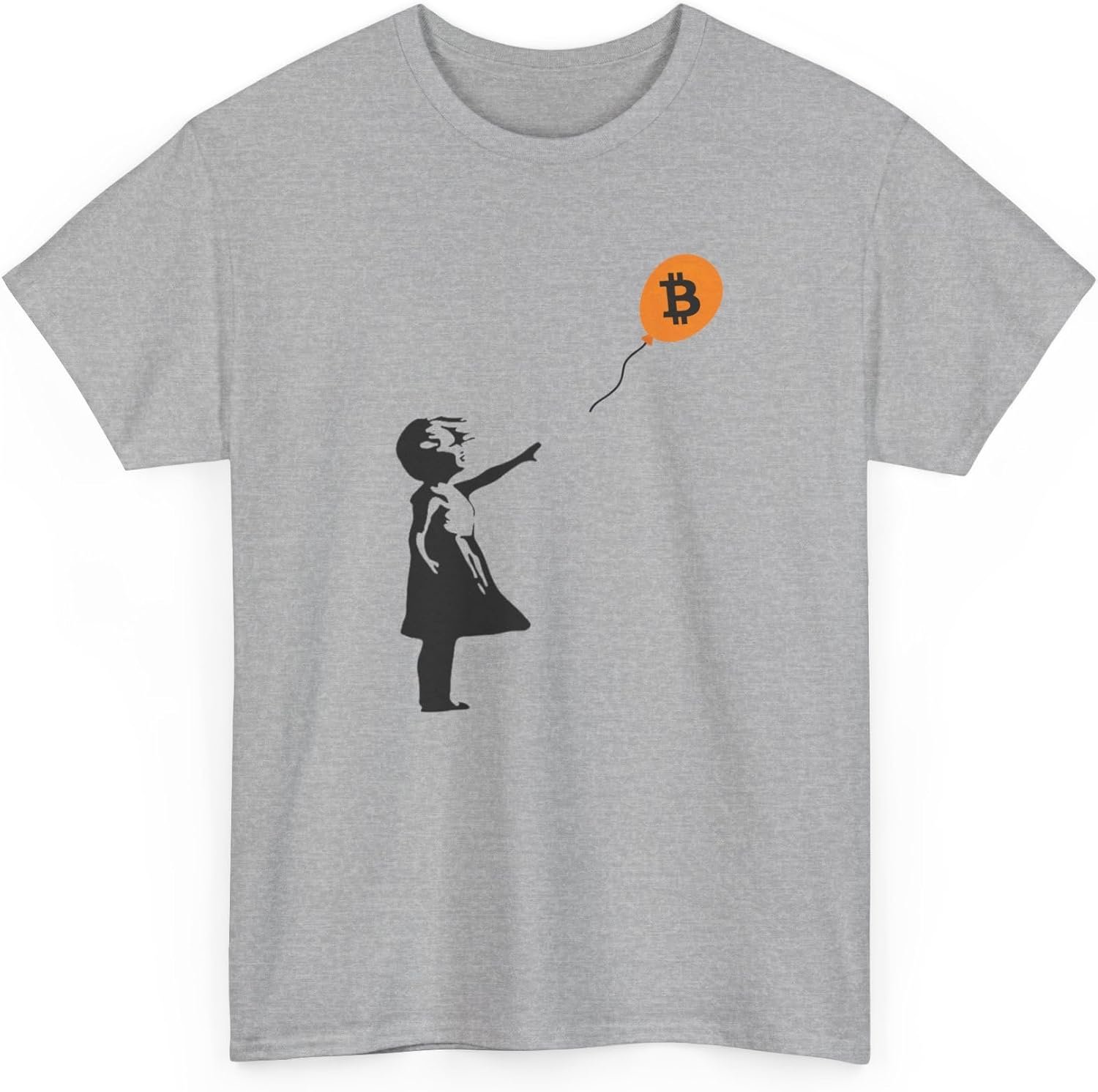Banksy Girl with Balloon Bitcoin T-Shirt
