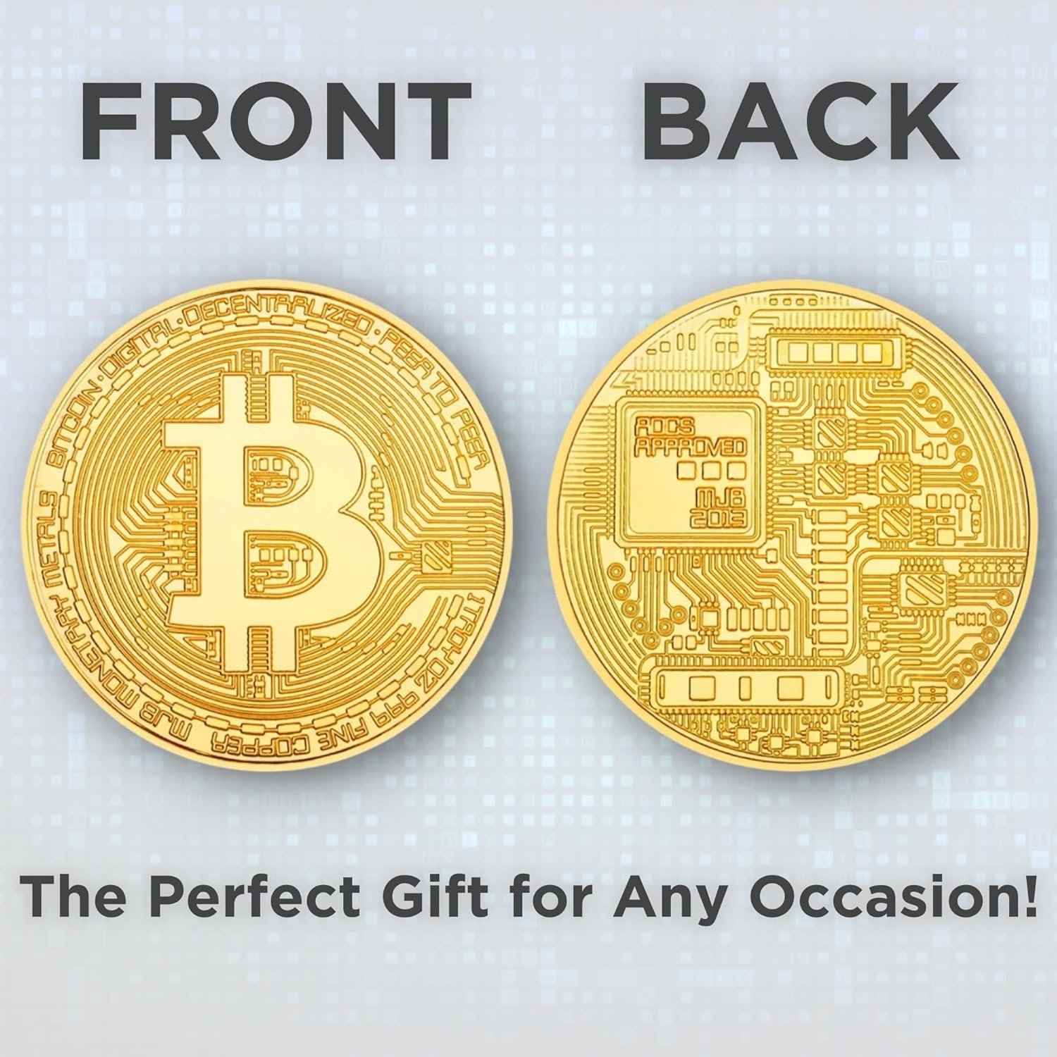 Collector's Edition Bitcoin Coin - Commemorative Cryptocurrency Collectible in Protective Acrylic Display Case - Perfect for Crypto Enthusiasts, Coin Collectors, and Gifts - Image 9