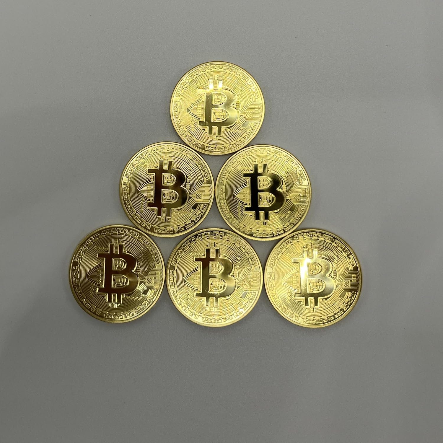 6PCS Gold Plated Bitcoin Coins - 40mm Diameter, 3mm Thickness Commemorative Physical BTC Cryptocurrency Collectible with Clear Protective Case, for Blockchain Enthusiasts - Image 7