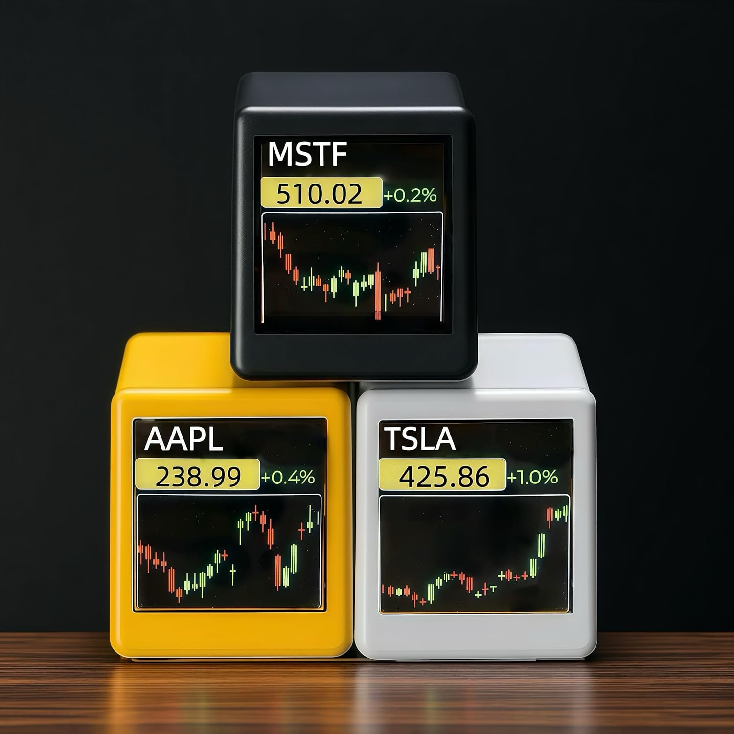 Bitcoin Stock Ticker, Digital Clock with Weather, Temperature, and Humidity Display. A Creative Gift for Husband, Boyfriend, or Women - Image 2