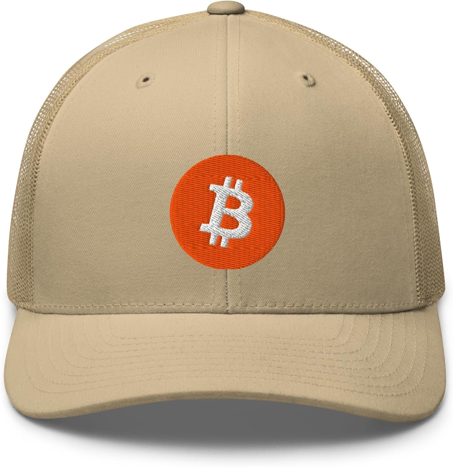Bitcoin Hat - Crypto - Symbolize Your Allegiance - Trucker Cap - Gifts for him One Size, Khaki, Khaki, One Size - Image 6