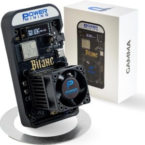 Bitaxe Gamma 601 ASIC Bitcoin Miner | 1.1 TH/s @ 18W | BM1370 Chip (Antminer S21 Pro) | Wi-Fi | USB-C | AxeOS | Open Source | Made in Europe | Incl. Power Supply & Stand