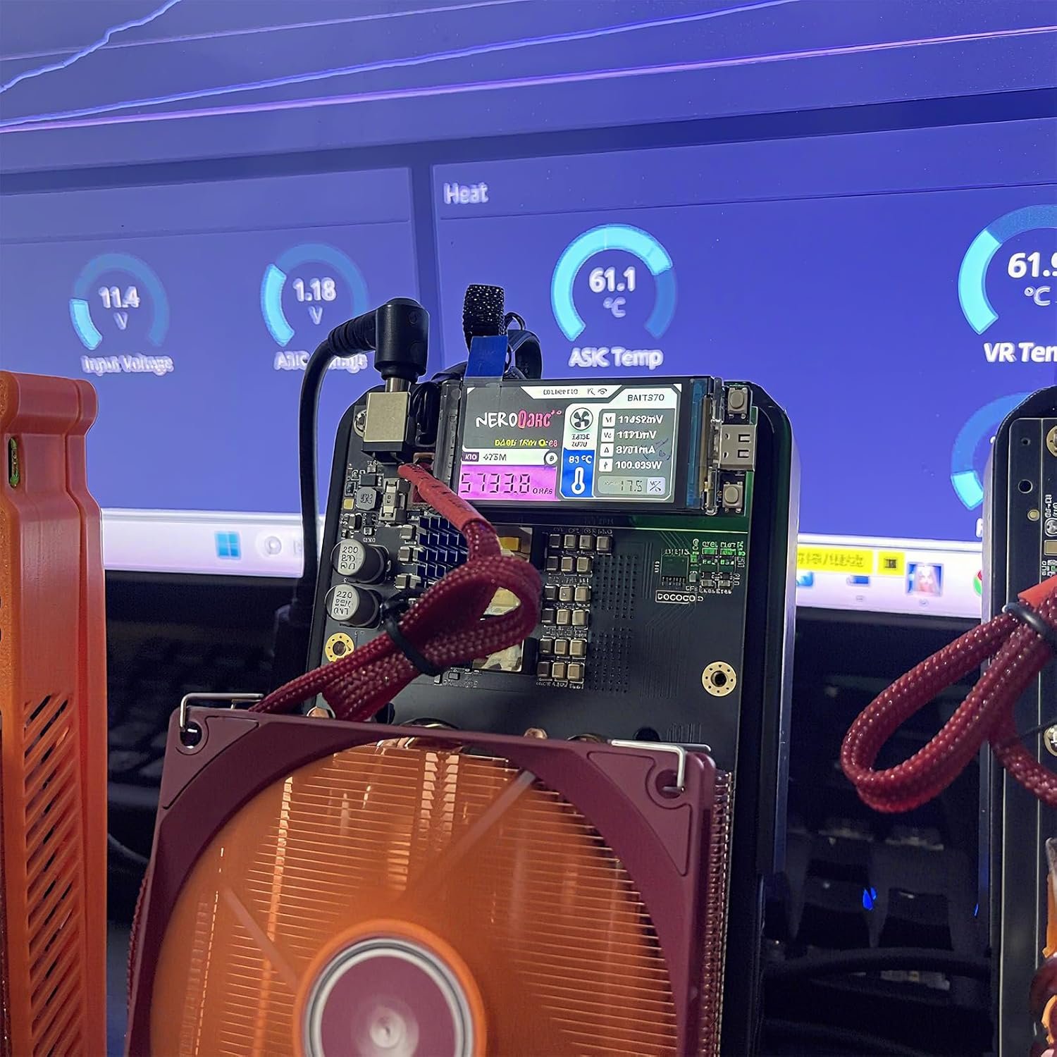 Bitcoins Miner 4.8TH/s NerdQaxe++ 4X BM1370 ASIC 2.4G WiFi 20W/TH BTC Lottery Crypto Miner with S21 Pro Asic Bitcoins Mining Machine Micro Silent Home Use - Image 4