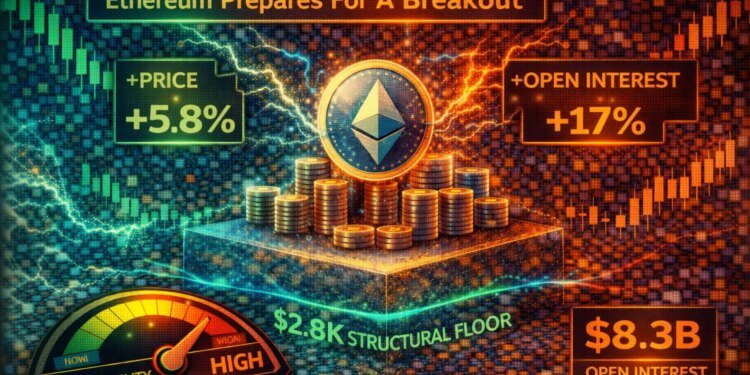 Ethereum Prepares For A Breakout: Price And Open Interest Signal Imminent Volatility
