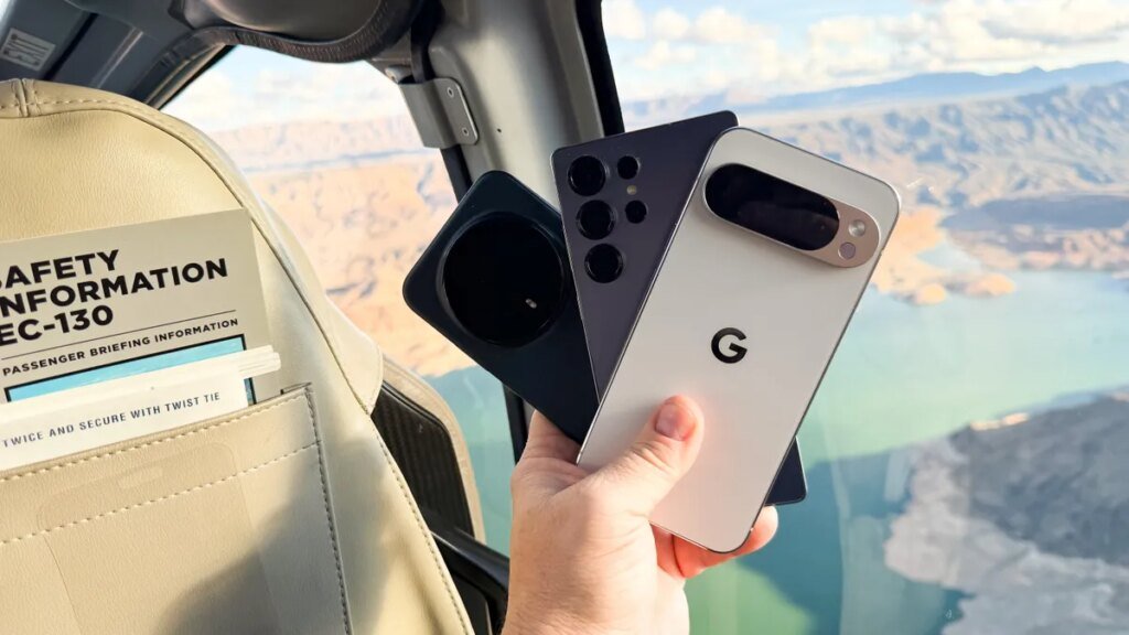 I compared the best Android camera phones from a helicopter – this model won the most