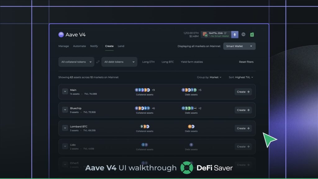 DeFi Saver guide to mastering Aave v4