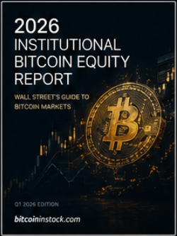 2026 Institutional Bitcoin Equity Report cover