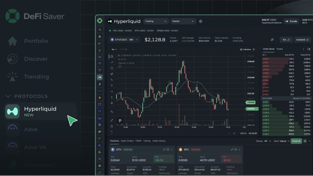 Mastering Hyperliquid on DeFi Saver